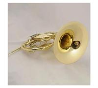 Profesional Cuerno Francés Latón Lacado Cuerpo Dorado 4 Teclas Tono EB Doble Trompa Instrumento Musical Para Principiantes