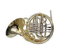 Profesional Cuerno Francés Tono Bb/F Doble Trompa Instrumentos Musicales 4 Válvulas Tipo Dividida Campana Con Estuche Y Boquilla