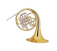Profesional Cuerno Francés Trompa Bb Amante De La Música Tono Bb Lacado Dorado Campana De Latón Amarillo Rotatorio Cuatro Llaves Trompa Simple
