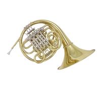 Profesional Cuerno Francés Trompa De Latón De Doble De 4 Teclas, Laca De Latón, Cuerpo Dorado, Boquilla De Bronce Fosforado, Tubo Bb/F
