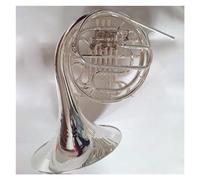 Profesional Cuerno Francés Trompa Integral De Doble, 4 Teclas, Tono F/Bb, Trompa Plateada Con Accesorios
