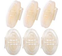 profesional de meridiano de 6 piezas, de masaje meridiano profesional, de masaje corporal, lijado, exfoliante relajado para hombres y mujeres (color transparente, 6)