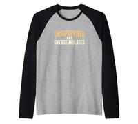 Profesional de Vida Laboral sin supervisión y sobreestimulado Camiseta Manga Raglan