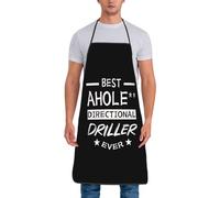 Profesional Delantal El Mejor Perforador Direccional Imbécil De La Historia Impermeable Delantal De Trabajo Ajustable Delantales De Cocina Para Camarero Pasteles Hombre 52X72Cm