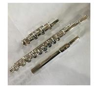 Profesional Flauta Travesera Flauta De 17 Agujeros Flauta Con Agujeros Abiertos Cuerpo De Cuproníquel Cabeza De Plata Esterlina Flauta De Teclas De Estilo Francés