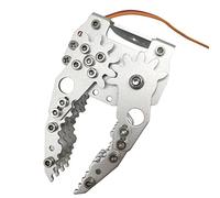 Profesional G6 Metal Robot Brazo/Agarre/Pinza mecánica/Abrazadera con servo de Alto par, RC Robotic Part Educativa DIY para Arduino/Raspberry Pie, Science Steam Maker Platform Accesorio (Plata)