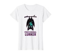 Profesional Lurker Humor Online D Dispositivo Móvil Usuario Juegos Camiseta gráfica económica, Mujer, Blanco, L