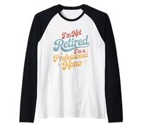 Profesional NONO Abuelo Italiano Día del Padre Camiseta Manga Raglan