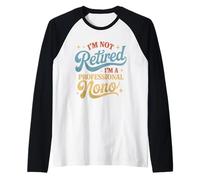 Profesional NONO Abuelo Italiano Día del Padre Camiseta Manga Raglan