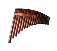 Profesional Pan Flauta Flauta De Pan, 22 Tubos, Tecla G, Tecla C, Instrumento Musical De Bambú Amargo, Rendimiento Profesional Marrón (Color : G key right)