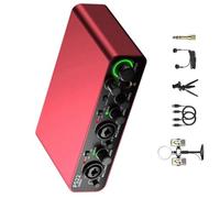 Profesional para transmisión de alta resolución de 24 bits/192 kHz, conectores USB, diseño de reproducción en vivo, tarjeta de sonido con XLR