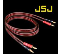 Profesional Perfect Match Golden Triangle JSJ línea de línea de altavoz línea de altavoz amplificador de altavoz cable de audio cabeza de banana cuatro enchufes Perfectamente a juego (Size : 1m)