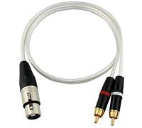 Profesional Perfect Match JSJ Tipo de soldadura XLR de 3 pines Micrófono Conector de conexión Micrófono Conector de audio Parche Y Cable Cables - XLR Hembra a doble XLR Cables macho - 3 'Pro Series Y-