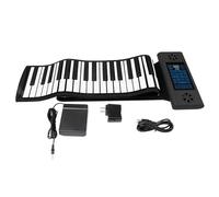 Profesional Piano Eléctrico Instrumento De Piano Electrónico Portátil Multifuncional Enrollado A Mano De 88 Teclas Con Parlantes Duales Incorporados