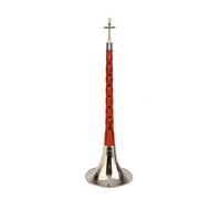 Profesional Suona Instrumentos Musicales De Caoba Suona Para Principiantes Y Adultos Trompeta Mediana Étnica Con Llave D (Color : White bowl)