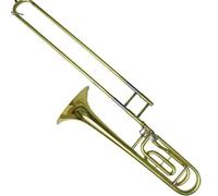 Profesional Trombón Trombón De Tono Bajo Si Bemol Instrumento De Trombón De Latón Lacado En Oro Con Boquilla Plateada