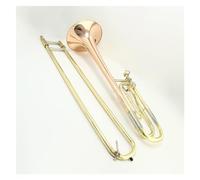 Profesional Trombón Trombón Tenor Con Llave B Plana A F, Trombón Deslizante De Cobre Blanco Con Cuerno De Bronce Fosforado Y Estuche