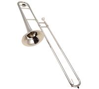 Profesional Trombón Trombón Tenor Plateado B, Trombón Plano De Latón Niquelado, Trombón Profesional Para Estudiantes Con Accesorios