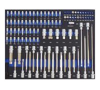 Profesional Vagón-taller Estante 102 Piezas Llave Broca Surtido Espuma 520x400mm