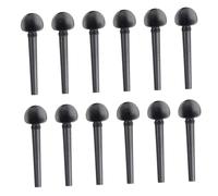 Profesional violín Accesorios 12 Uds Clavijas De Violín De Ébano Negro 8,2x2,3 Cm Clavijas De Afinación Piezas De Violín Accesorios Oud