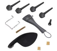 Profesional violín Accesorios Accesorios De Ébano Para Violín 4/4, Eje De Afinación, Placa De Tracción De Aleación De Aluminio, Cuerda Trasera, Soporte Para Barbilla, Tornillos Positivos Y Negativos P