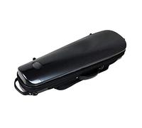 Profesional Violín Caso Estructura De Acero, Carcasa Ligera De Fibra De Carbono, Estuche Para Violín 4/4, Antipresión Y Resistente Al Desgaste Con 2 Soportes Para Arco Violín Caso