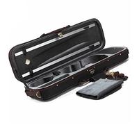 Profesional Violín Caso Estuche De Violín Rectangular De Gama Alta De Tela Oxford Negra Higrómetro Incorporado Violín Caso (Color : 1/2)