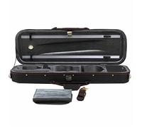 Profesional Violín Caso Estuche De Violín Rectangular De Tela Oxford Negra Con Higrómetro Incorporado Fácil De Transportar Violín Caso (Color : 1/2)