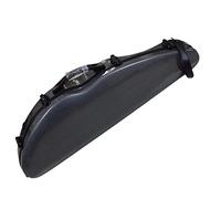 Profesional Violín Caso Estuche Negro Para Violín Estuche De Fibra De Carbono Compuesto De Tamaño Completo 4/4 Con Soportes Para Arco De 2 Piezas Violín Caso