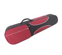 Profesional Violín Caso Estuche Para Violín Triangular Oxford Con Costuras En Rojo Y Negro Con Correas Violín Caso (Color : 1/2)