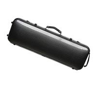 Profesional Violín Caso Estuche Rígido Para Violín De Tamaño 4/4 De Fibra De Carbono Rectangular Con Rayas Blancas Y Negras Con Higrómetro Violín Caso