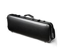 Profesional Violín Caso Funda De Violín De Tamaño 4/4 Con Rayas Negras, Caja De Violín, Caja De Violín Portátil De Fibra De Carbono Violín Caso