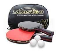 Profesionales Palas de Tenis de Mesa Juego de 2 Palas de Ping Pong avanzado intermedio, Raqueta de Tenis de Mesa con Estuche de Transporte