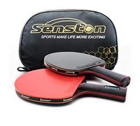 Profesionales Palas de Tenis de Mesa Juego de 2 Palas de Ping Pong avanzado intermedio, Raqueta de Tenis de Mesa con Estuche de Transporte