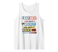 Profesor Algunos Días I Rock It Funny Educator Camiseta sin Mangas