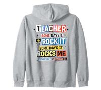 Profesor Algunos Días I Rock It Funny Educator Sudadera con Capucha