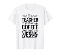 Profesor Cristiano Escuela de Café Jesús Fe Domingo Mañana Camiseta