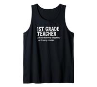 Profesor de 1er Grado como un Maestro Normal Solo Camino más Fresco Camiseta sin Mangas