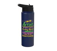Profesor de arte artístico Cita divertida amante del arte I Am An Artist Stainless Steel Insulated Water Bottle