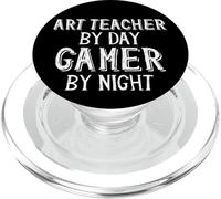 Profesor de Arte de día Gamer de Noche para enseñar Historia del Arte PopSockets PopGrip para MagSafe