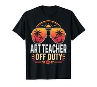 Profesor De Arte Fuera De Servicio Último Día De Escuela Camiseta gráfica económica
