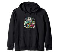 Profesor de Artes del lenguaje Lectura Escritura Literatura Educación D Sudadera con Capucha