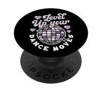 Profesor de Baile Retro Gaming Pixel Art Bailarina 8-bit Gamer PopSockets PopGrip Adhesivo