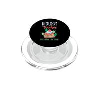 Profesor de biología Enseña Motivar Amor Inspirar Lema Escolar PopSockets PopGrip para MagSafe