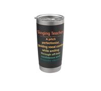 Profesor de canto divertido Vaso térmico de acero inoxidable de doble pared