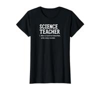 Profesor de Ciencias como un Maestro Normal Solo Camino más Fresco Camiseta gráfica económica, Mujer, Negro, S