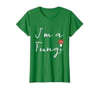 Profesor de Ciencias de Hongos, Ciencia Divertida, Soy una biología de Hongos Camiseta, Mujer, Verde Kelly, M