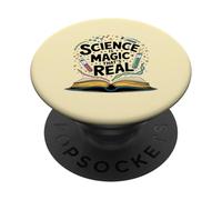 Profesor de Ciencias La Ciencia es Magia Que es Realmente Divertido Stem PopSockets PopGrip Adhesivo