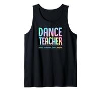 Profesor de Danza Enseñar Motivar Amor Inspirar Enseñanza Lema Camiseta sin Mangas