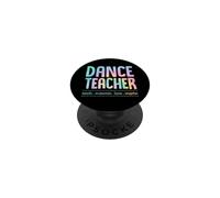 Profesor de Danza Enseñar Motivar Amor Inspirar Enseñanza Lema PopSockets PopGrip Adhesivo